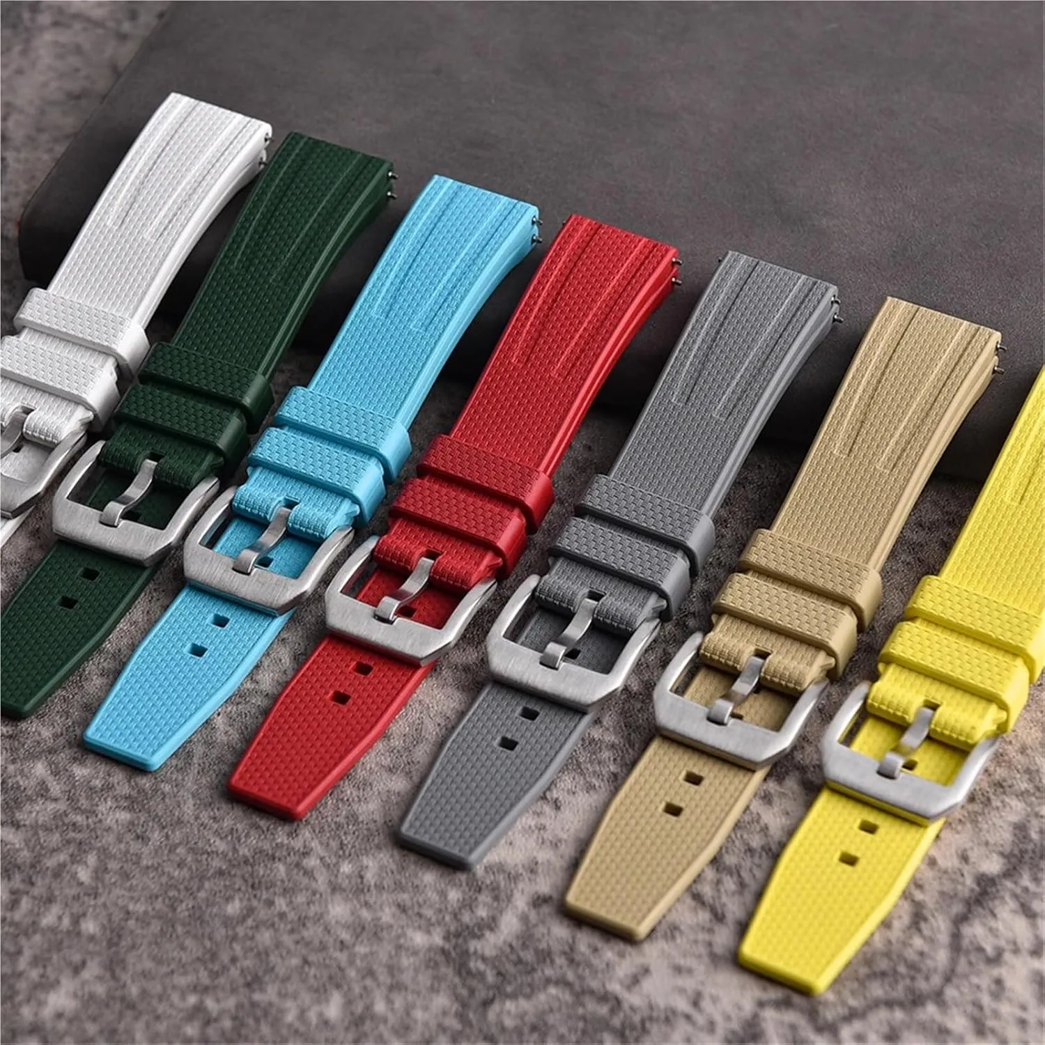 Traditional Diving Watch Accessories For Men Women Silicone Watch Strap Rubber Strap 20mm 22mm gregarious style guest irritate hieroglyphic Watch Band For 