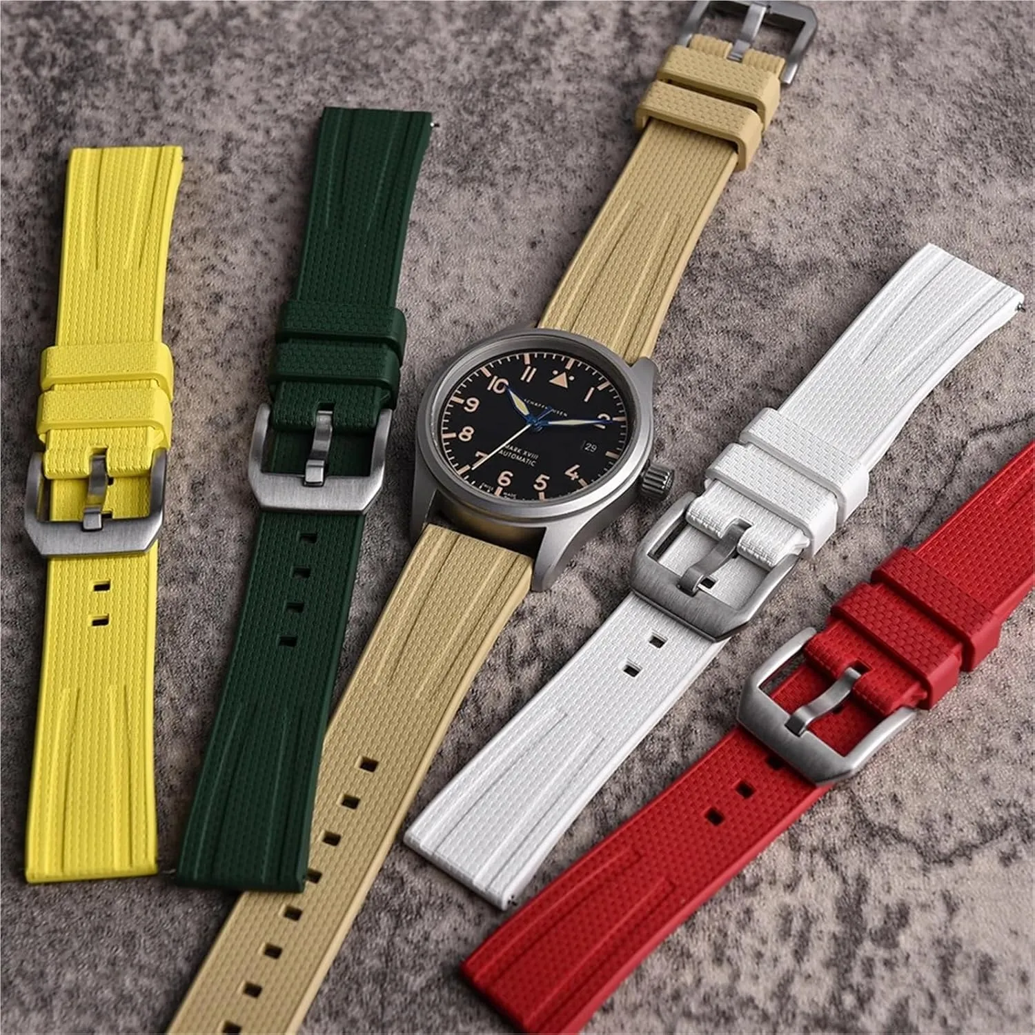 Traditional Diving Watch Accessories For Men Women Silicone Watch Strap Rubber Strap 20mm 22mm gregarious style guest irritate hieroglyphic Watch Band For 