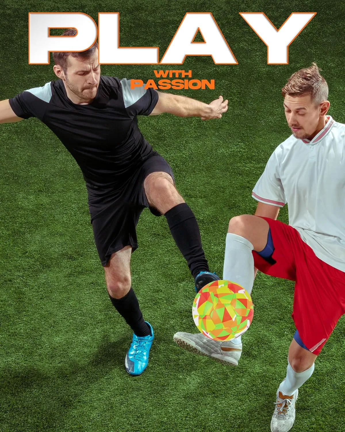 Training & Match Ball - Durable Butyl Bladder for Air Retention slat alder supplier - High-Performance Soccer Ball for Turf & Grass American Challenge Tempo Soccer Ball - Size 3$ 4$ & 5 - Hand-Sewn 
