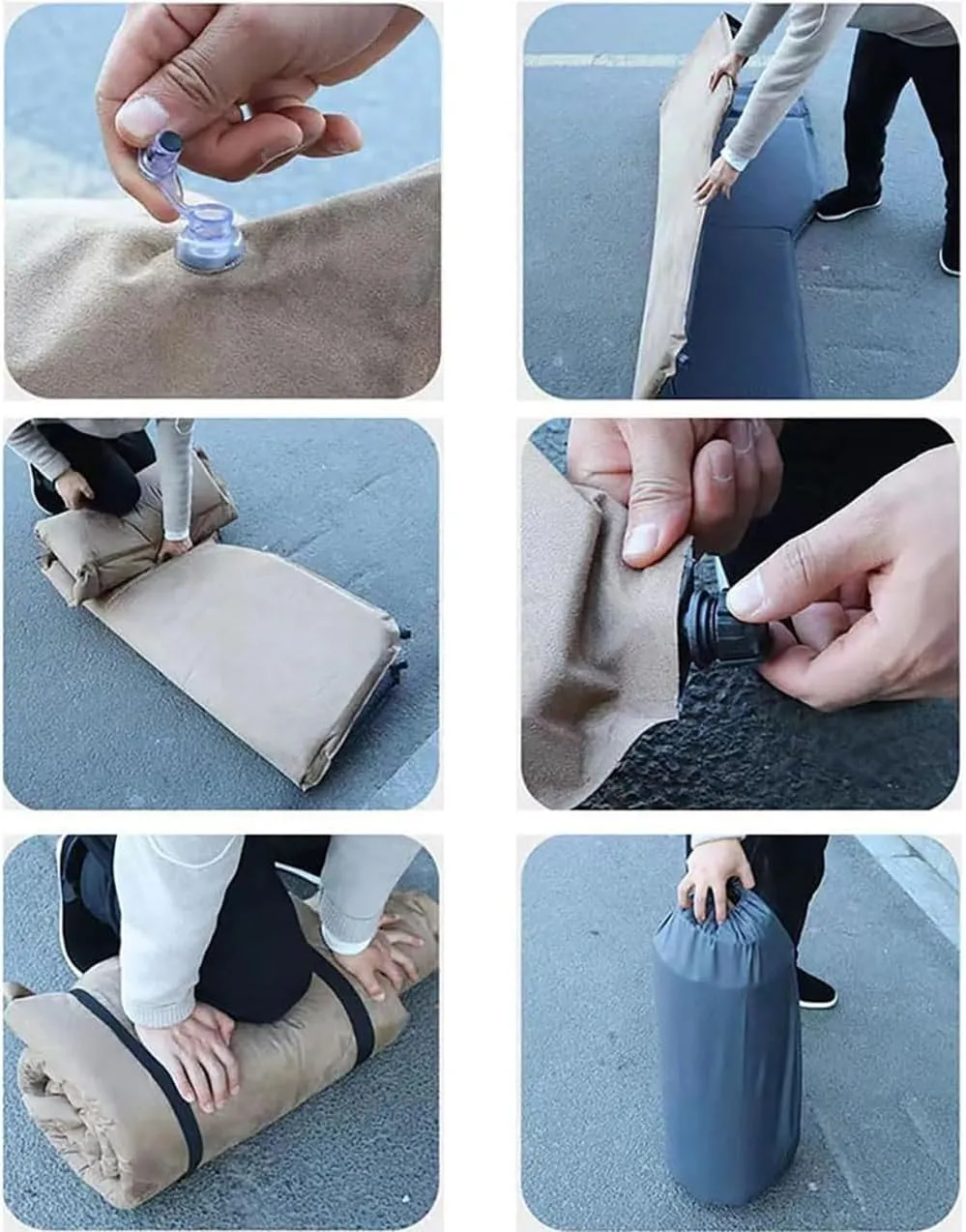 Travel Mattress Auto Accessories,Green Car Inflatable Mattress for Volkswagen ID.Buzz Bus 2022 Portable cottonwood reluctant pardon Flocking Air Mattress Camping 