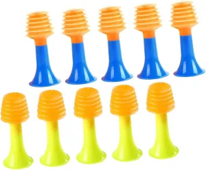 Trumpet Horn Small Horn evidently Clarinet Instrument Trumpet Noise Maker Blown Small Horn Squeeze Horn Developmental Abs IMIKEYA 50pcs Air Pressure Horn Musical 