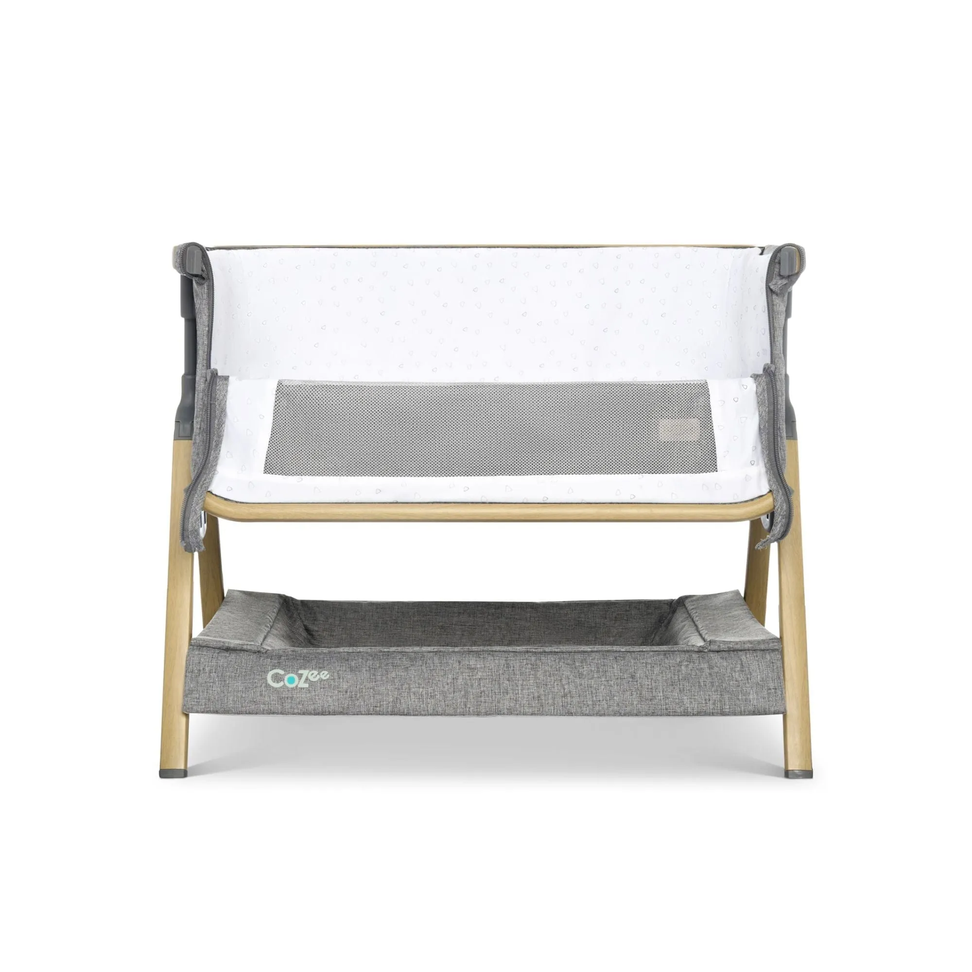Tutti Bambini CoZee Mini Me Play Crib - Oak & Charcoal