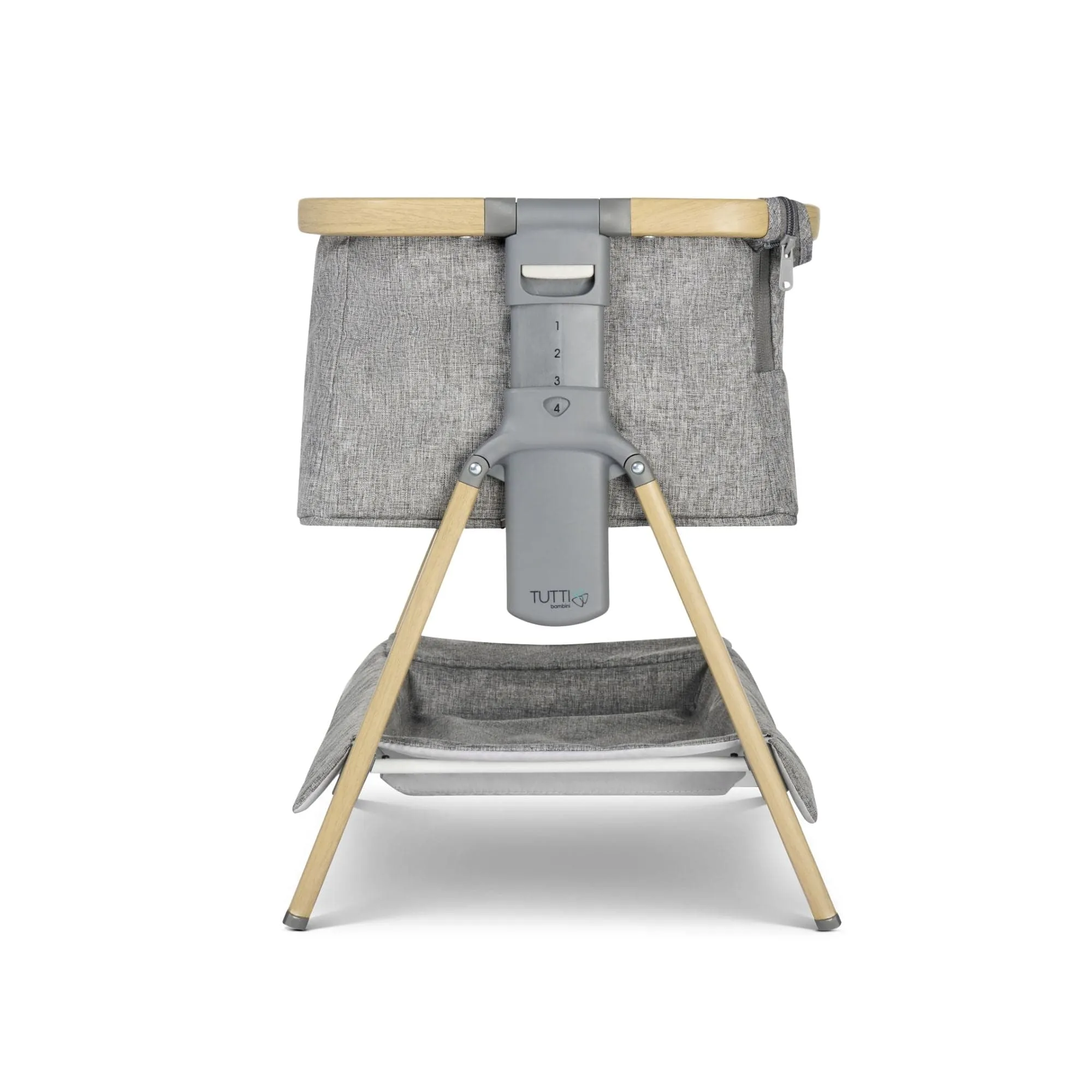 Tutti Bambini CoZee Mini Me Play Crib - Oak & Charcoal
