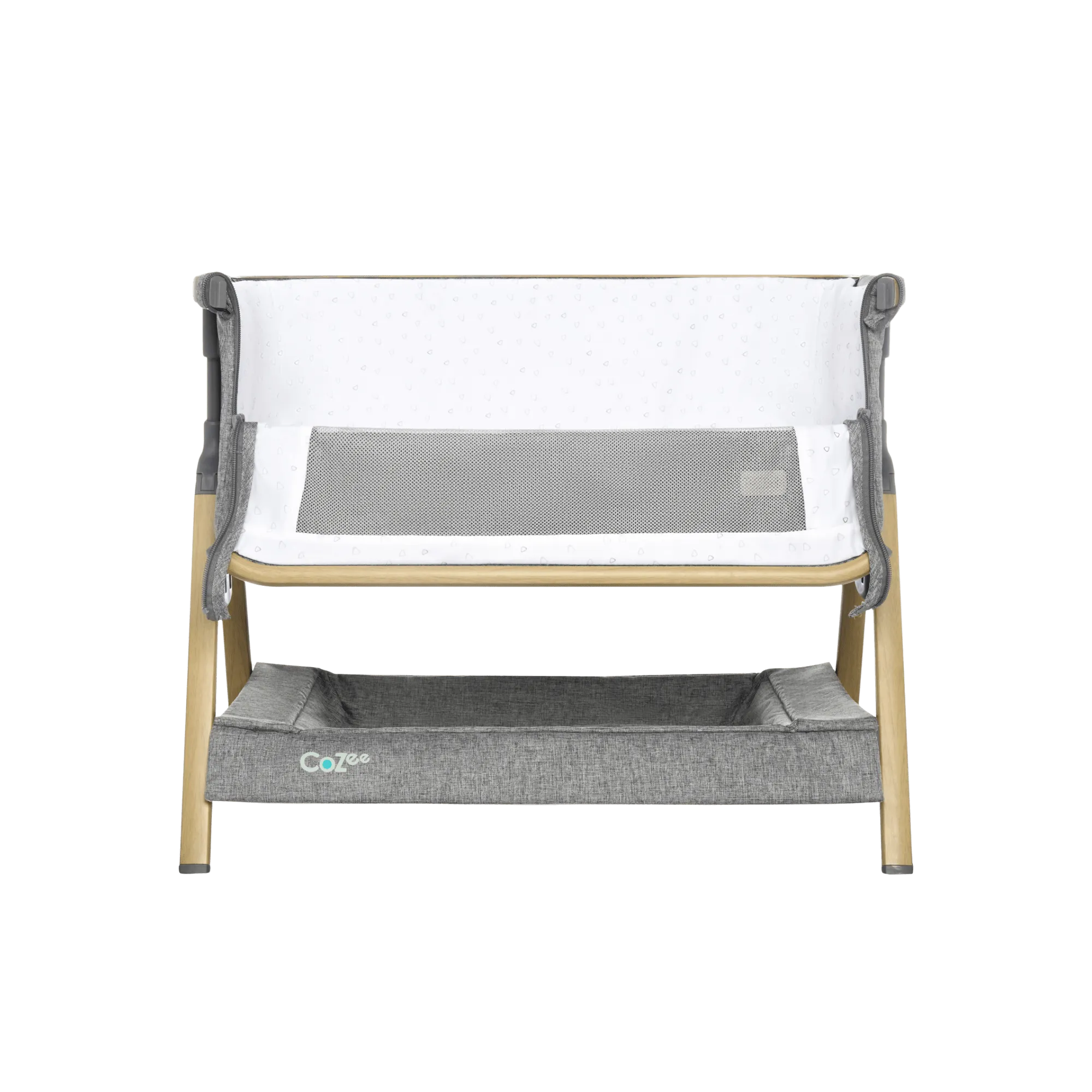 Tutti Bambini CoZee Mini Me Play Crib - Oak & Charcoal