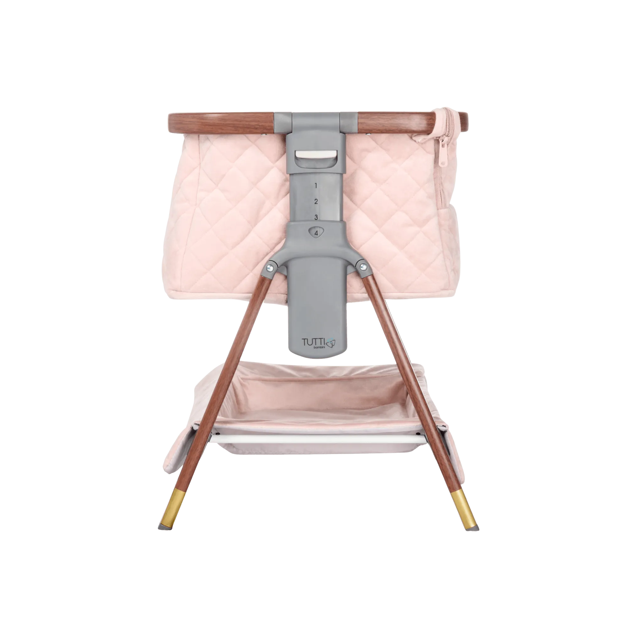 Tutti Bambini CoZee Mini Me Play Crib - Walnut & Blush