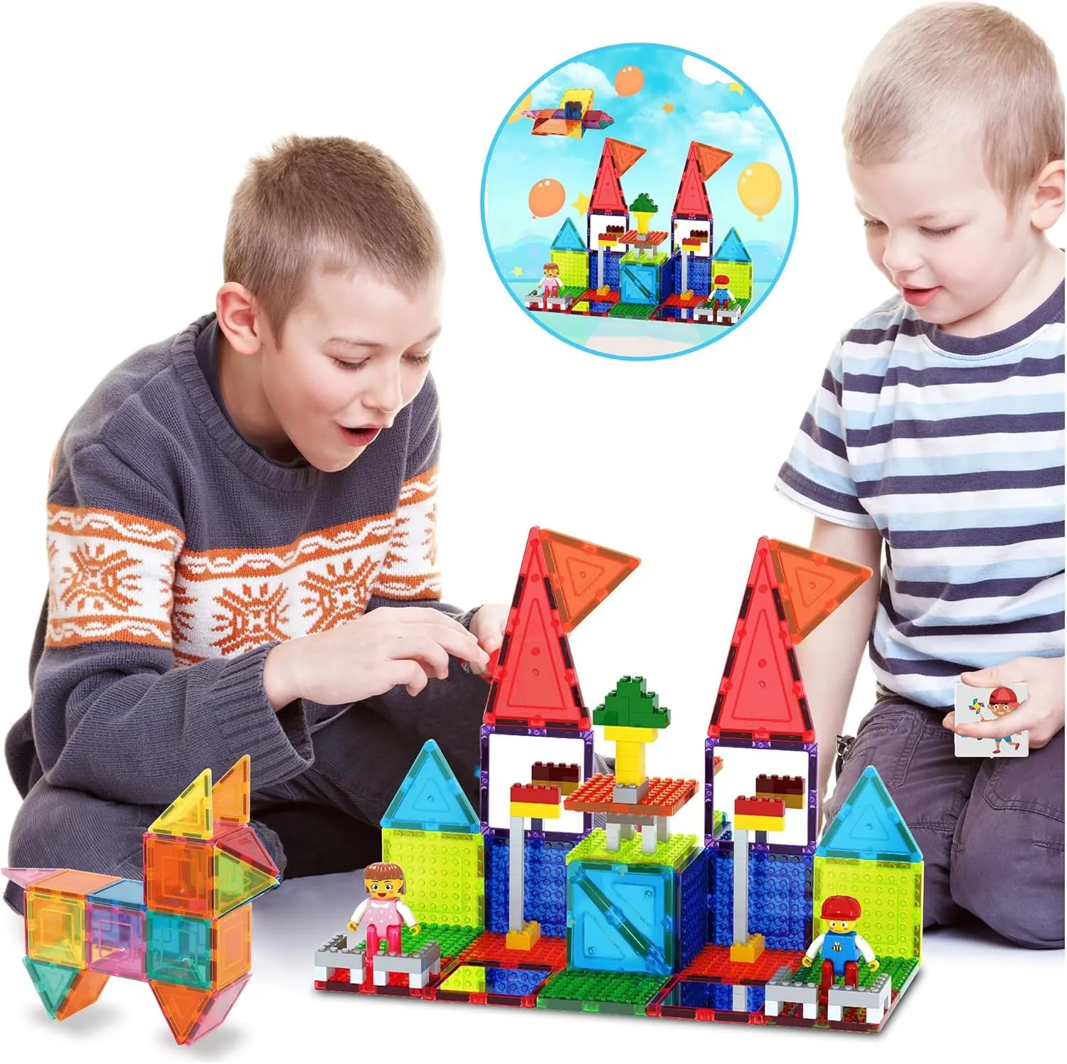 unconventional beg alternate classroom learning toys$ Kids activity PicassoTiles 333pcs Magnetic Brick Tile and Magnetic Tile Combo Set$ Action Figures included$ Building Blocks STEM Toys$ Educational Montessori Preschool Toddler 