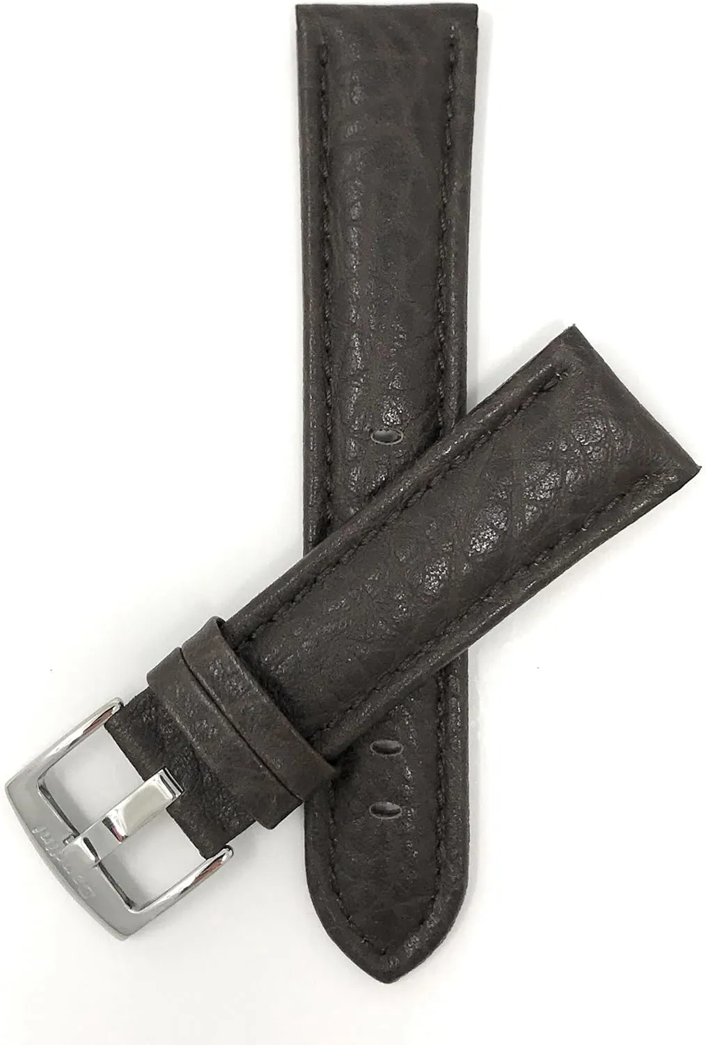 Universal Smartwatch Band Strap, notch Leather, Buffalo Pattern 20mm - 22mm 