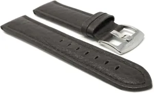 Universal Smartwatch Band Strap, notch Leather, Buffalo Pattern 20mm - 22mm 