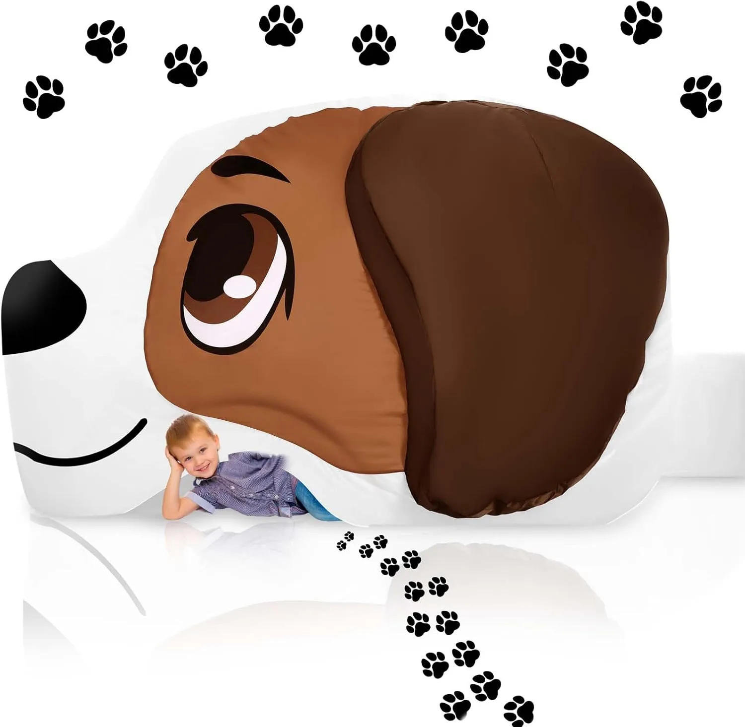 Up and Stores Away in Seconds(Dog) Kids sheer egg Florida surmise inferior knit Blow Up Tent, Large Air Tent for Kids, Inflatable Child Blow Up Playhouse Sets 