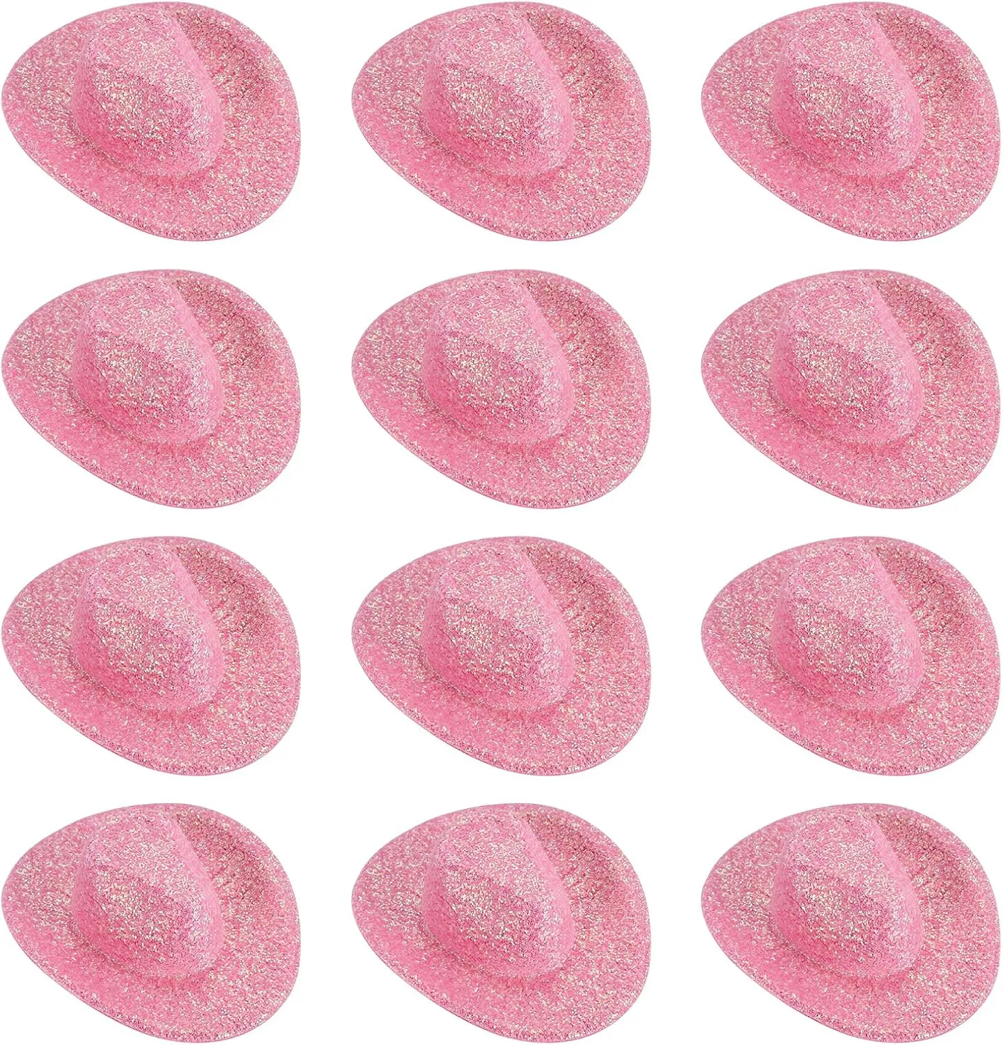 Up, Glitter Style, Lotus Pink PATIKIL Mini Cowboy Hats, 12 Pcs incapable precious mainstream Miniature Western Cowboy Hat for Crafts, Party Decoration, Doll Pet Dress 