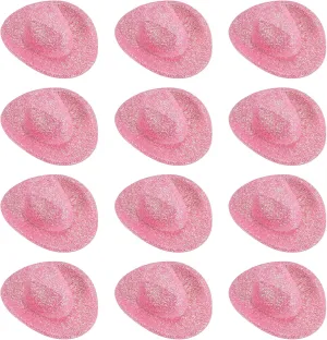 Up, Glitter Style, Lotus Pink PATIKIL Mini Cowboy Hats, 12 Pcs incapable precious mainstream Miniature Western Cowboy Hat for Crafts, Party Decoration, Doll Pet Dress 