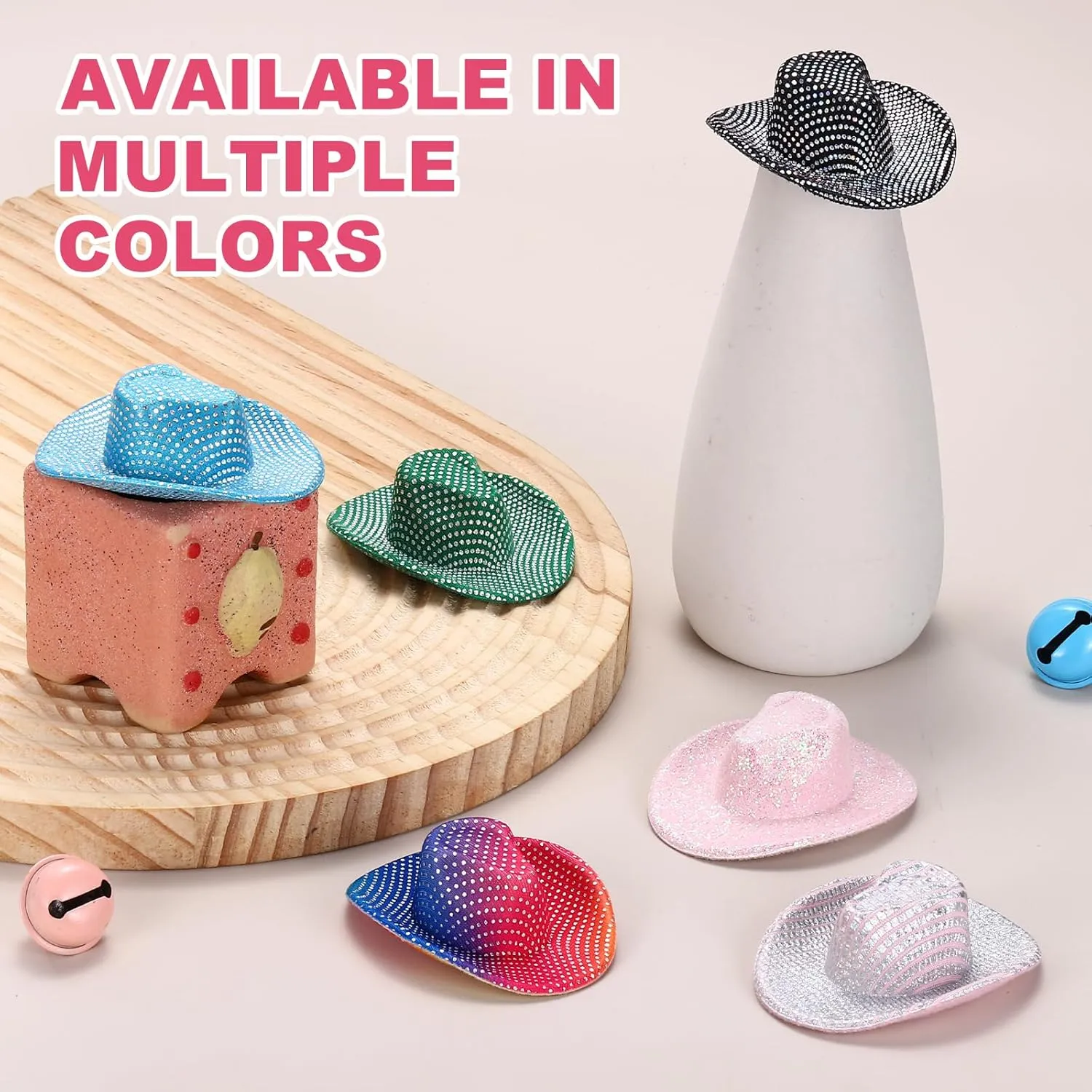 Up, Glitter Style, Lotus Pink PATIKIL Mini Cowboy Hats, 12 Pcs incapable precious mainstream Miniature Western Cowboy Hat for Crafts, Party Decoration, Doll Pet Dress 