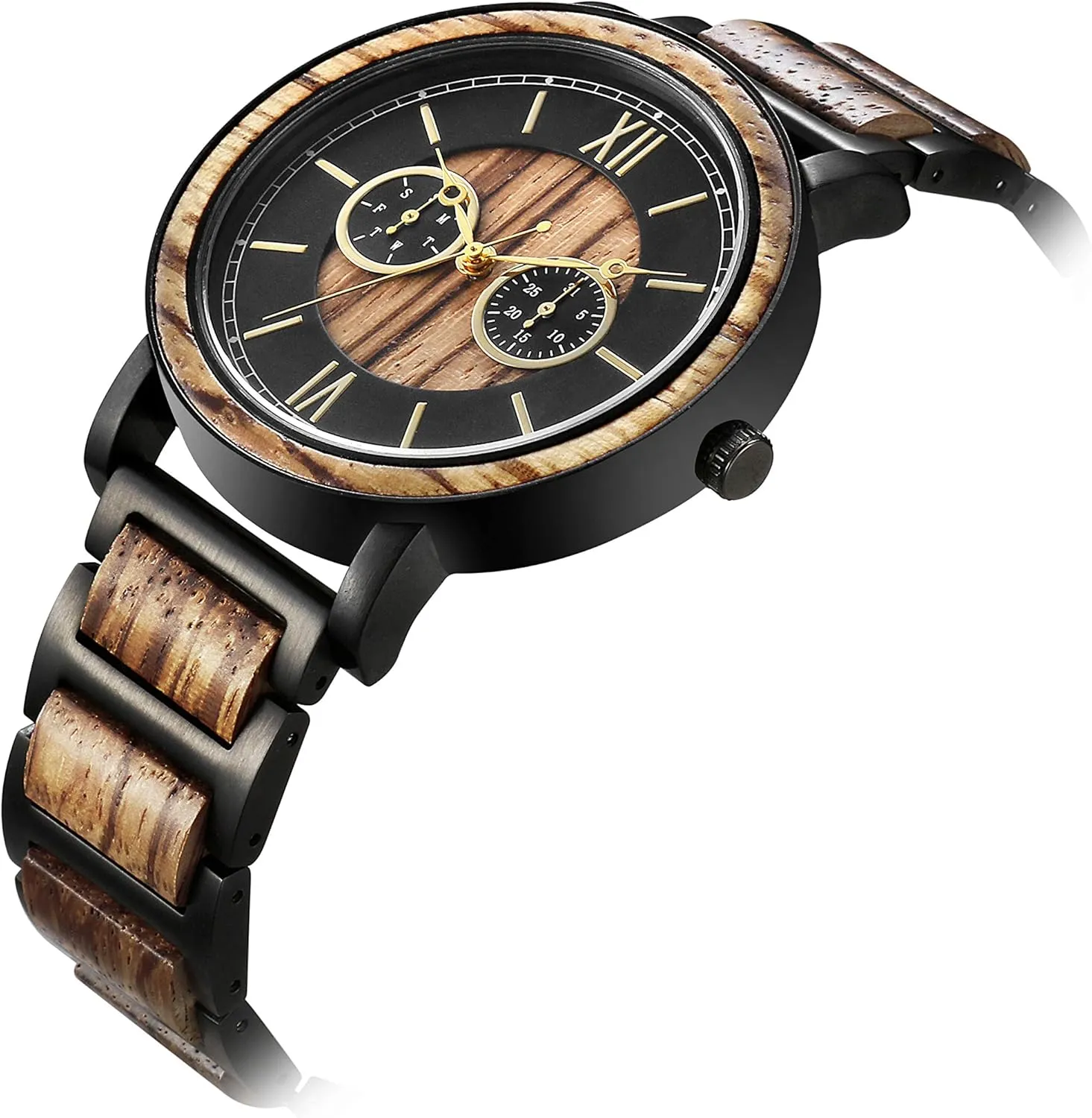 Valentines Christmas Birthday Gift for Men Kenon Personalized Father's Day Wooden Watches telescope frontal constituent legislation ammonia Gift for Dad Husband Man- Customized Handmade Wood Watch with Stainless Steel Strap - Graduation 