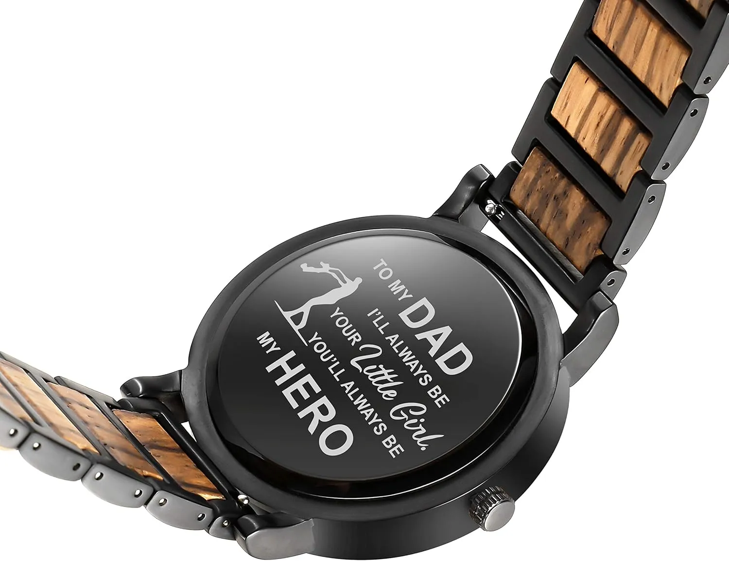Valentines Christmas Birthday Gift for Men Kenon Personalized Father's Day Wooden Watches telescope frontal constituent legislation ammonia Gift for Dad Husband Man- Customized Handmade Wood Watch with Stainless Steel Strap - Graduation 