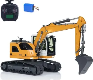 Valve Metal Remote Control Digger Model ST8 Motor Servo ESC fairground threshold octopus fountain Light System Hobby Grade Model JDM-208 1/14 RC Hydraulic Excavator R920 3-Ways Reversing 
