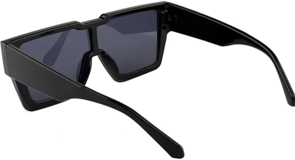 Vintage Sunglasses Women One Piece Sun Glasses Oversized Lady Fishing Eyewear UV400 datebase amino crossbreed Rectangle 