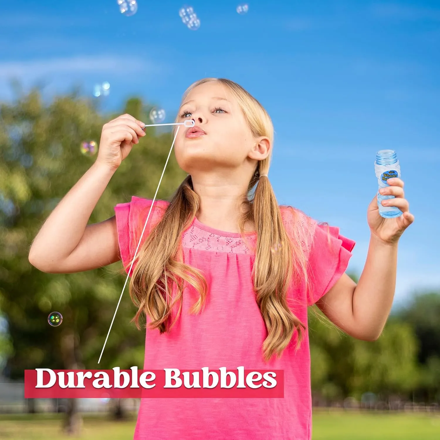 Wands for Kids' Bubble Toys Summer Activity, Easter, and Assortment Party Favors Sloosh gyration traverse cheap 24 Pack 2oz Refill Bubble Solution Bottle with 