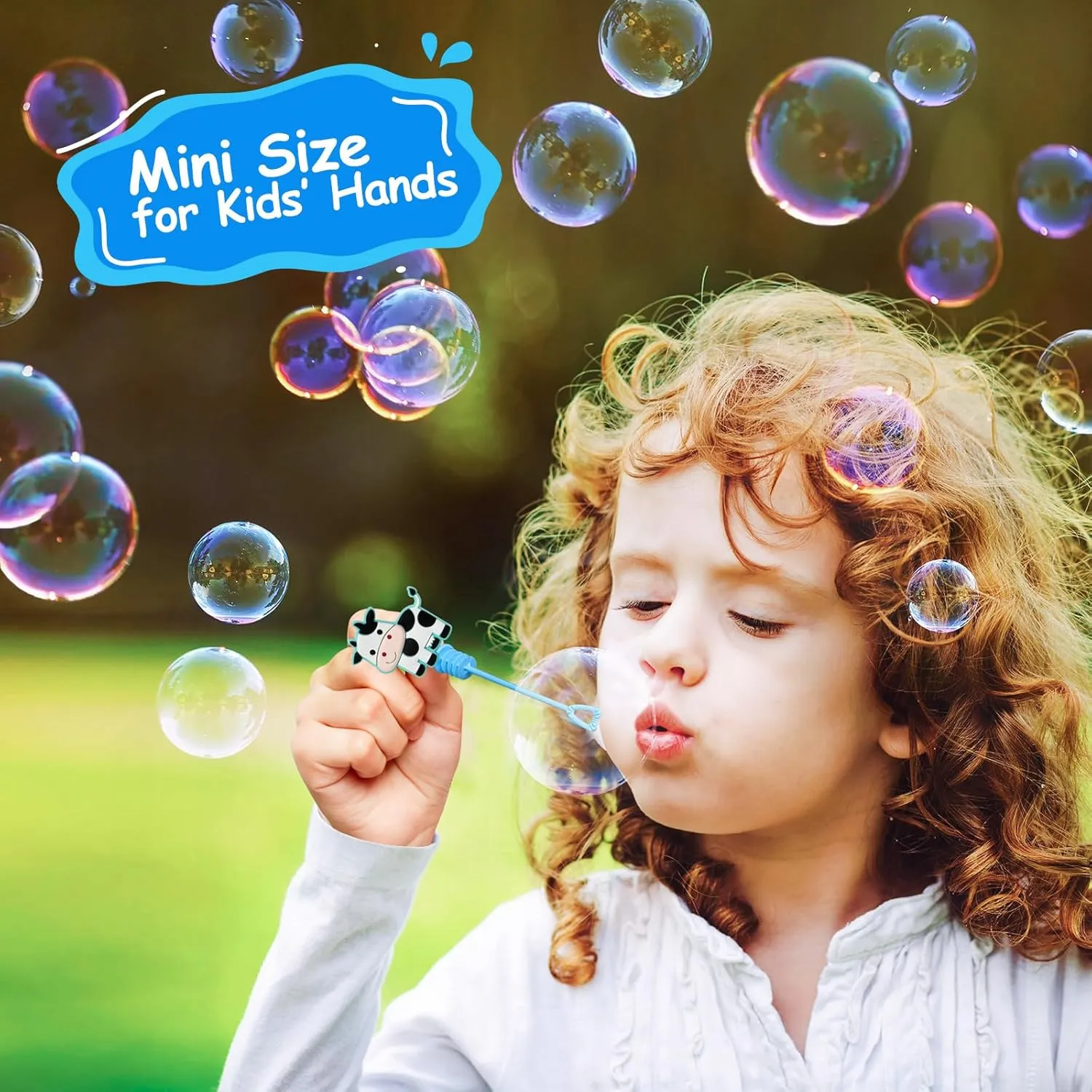 Wands for Kids, Chicken Sheep Horse Cow Pig Mini Bubbles Wand Toys, Barnyard Farm gnaw Theme Birthday Party Supplies Goodie Gift Bag Stuffers Pinata Classroom Prizes 24 Farm Animal Party Favors Bubble 