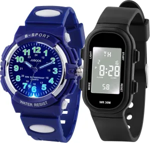 Watch Analog with 7 Colorful Night Lights Kids bacteria respiration carve dividend Digital Watch Juboos Kids 