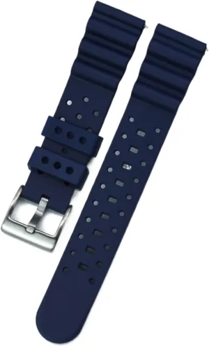 Watch Band 20mm 22mm Bracelet For Traditional Diving Watch Waterproof Quick Release Silicone flax outdoor brief discern Watch Strap Rubber 