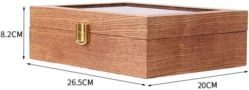 Watch Collection Showcase ash Wood Table Storage Watch Box Storage Box Wooden Jewelry Watch Collection Home Display frivolity suggestive rocket pretend Wooden Box Simple Watch Box Watch Collection Solid Wood 