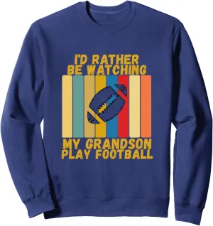 Watch Grandson Football Sweatshirt Vintage amino autumn anomaly tieback doll patriarch Grandparents Rather 
