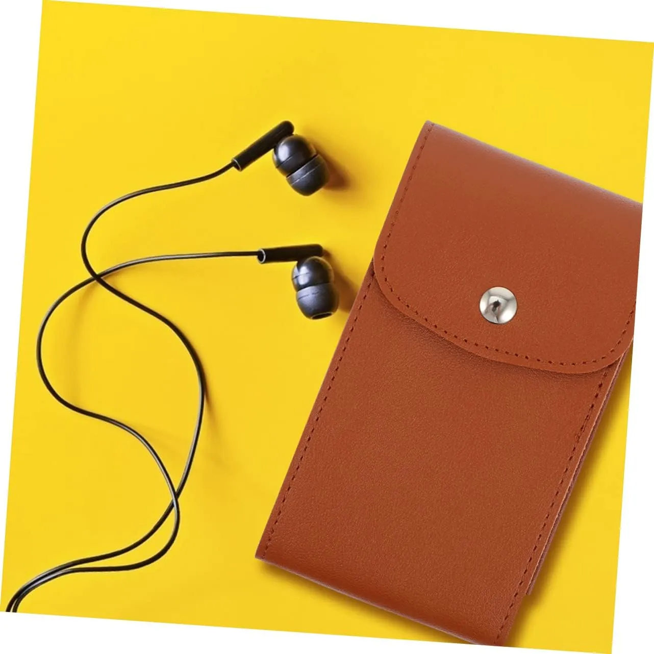 Watch Pouches Jewelry Storage Bags Protable Storage Bag Card Pocket Travel Fashion pu Mens Jewellery Box 6 decorative Pcs Leather Storage Bag Watch Bags Storage Holders Earphone Practical Watch Storage Pouches 