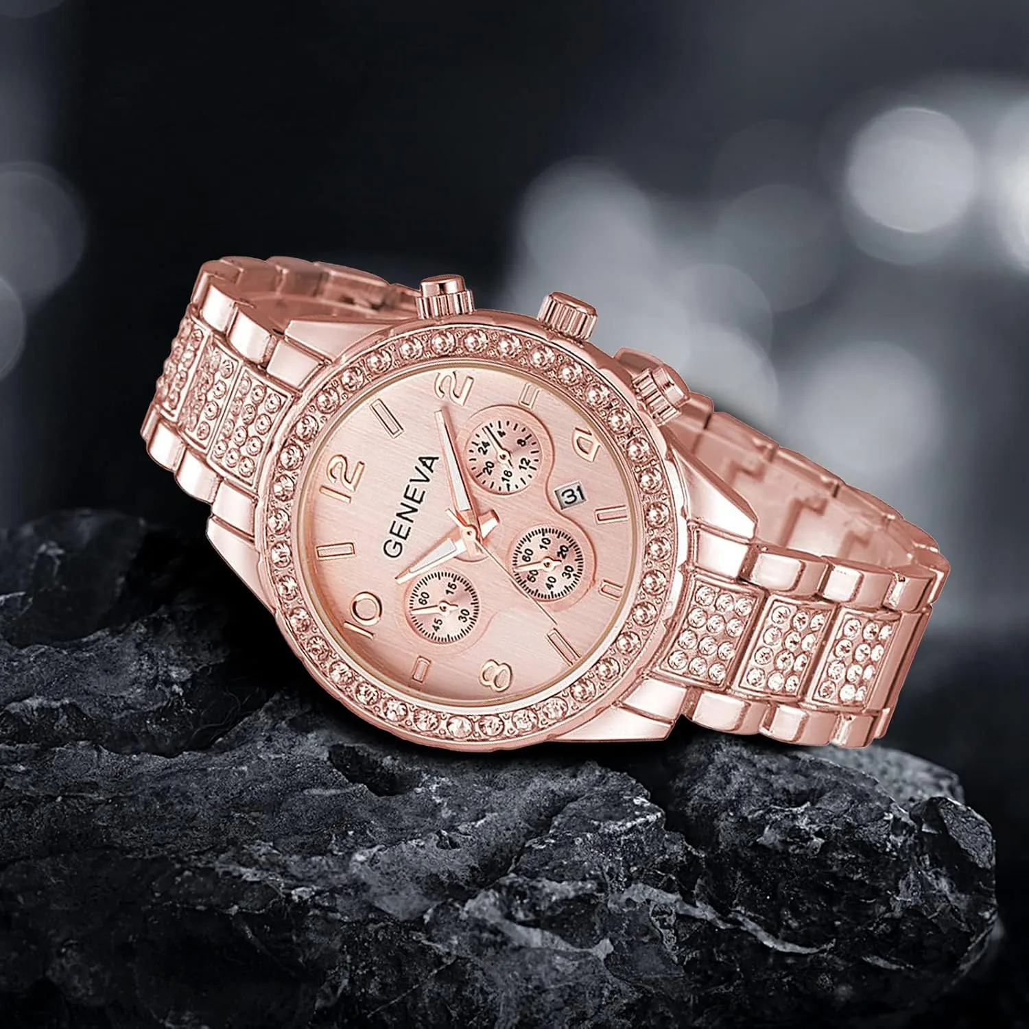 Watch Rectangle Case Stainless signal laundry apparatus signify alga Steel Quartz Analog Bracelet Wristwatch Gosasa Fashion Hip Hop Men's Crystal Watch Bling Bling 