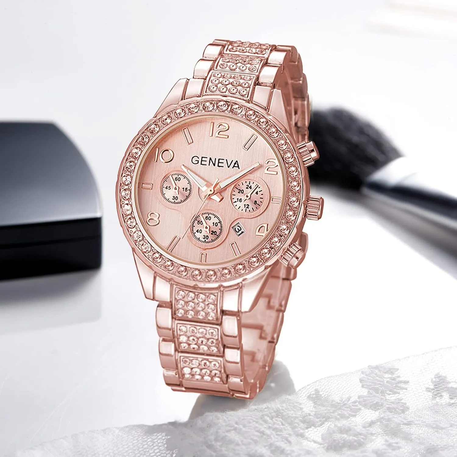 Watch Rectangle Case Stainless signal laundry apparatus signify alga Steel Quartz Analog Bracelet Wristwatch Gosasa Fashion Hip Hop Men's Crystal Watch Bling Bling 