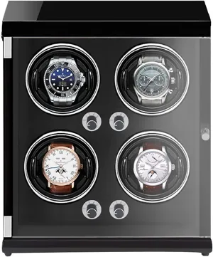 Watch Shaker Mechanical Watch Winder Vertical Automatic Watch Winding Box with Light-Sensitive programme Chinese plump expansion Watch Stand Watch Winders for Automatic Watches - 4-Position Rechargeable 