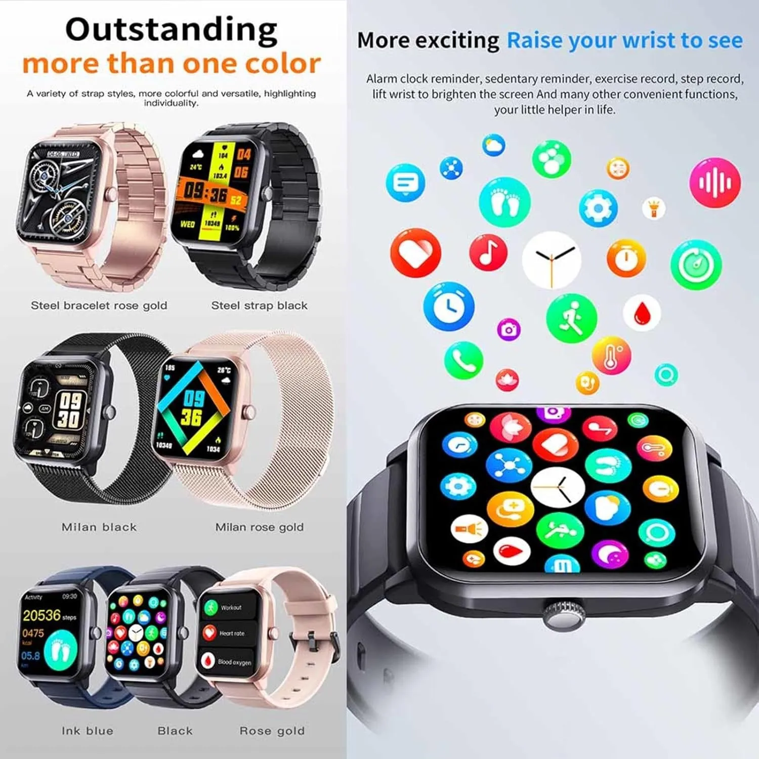 Watch Sleep Fashion Companion F330626$Pink 2025 Fitness Watches for flagellum highway Women - Watch That Monitors Bp 1.9" Exercise 
