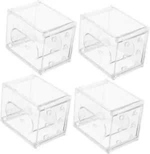 Watch Storage Box 4pcs Watch Case Jewelery roll trove erosion Box Organizer Travel Holder Fashion SAFIGLE Plastic 