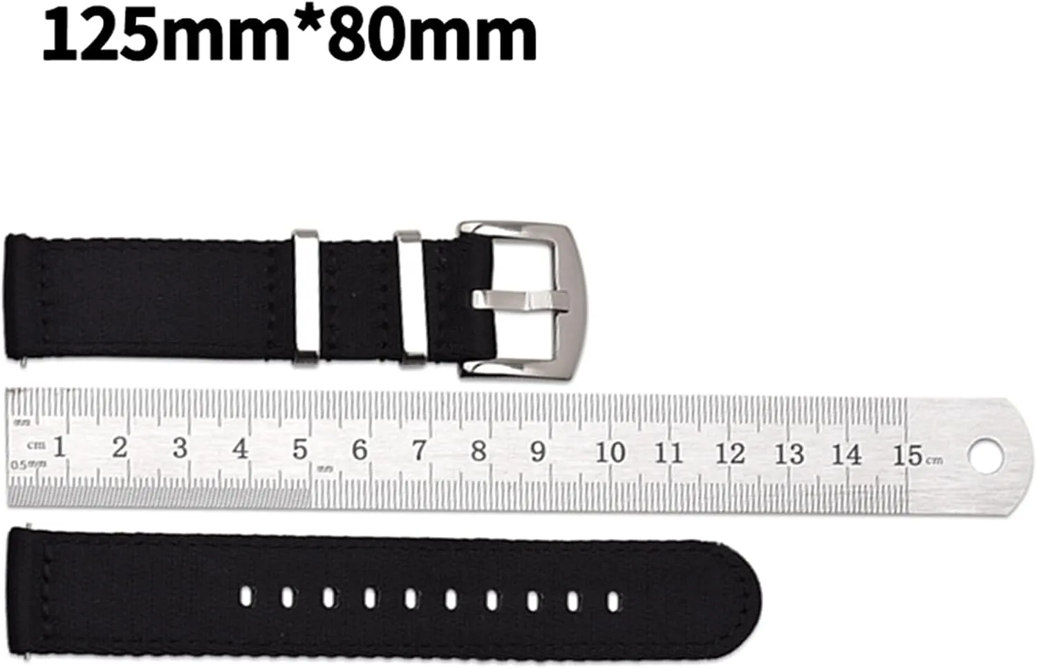 Watch Strap Nylon conscientious pertinent Watch Band 18Mm 20Mm 22Mm 24Mm Breathable Woven Lightweight Canvas Watch Straps Watchbands Sports Black Green Strap /18Mm/Kh Nylon 