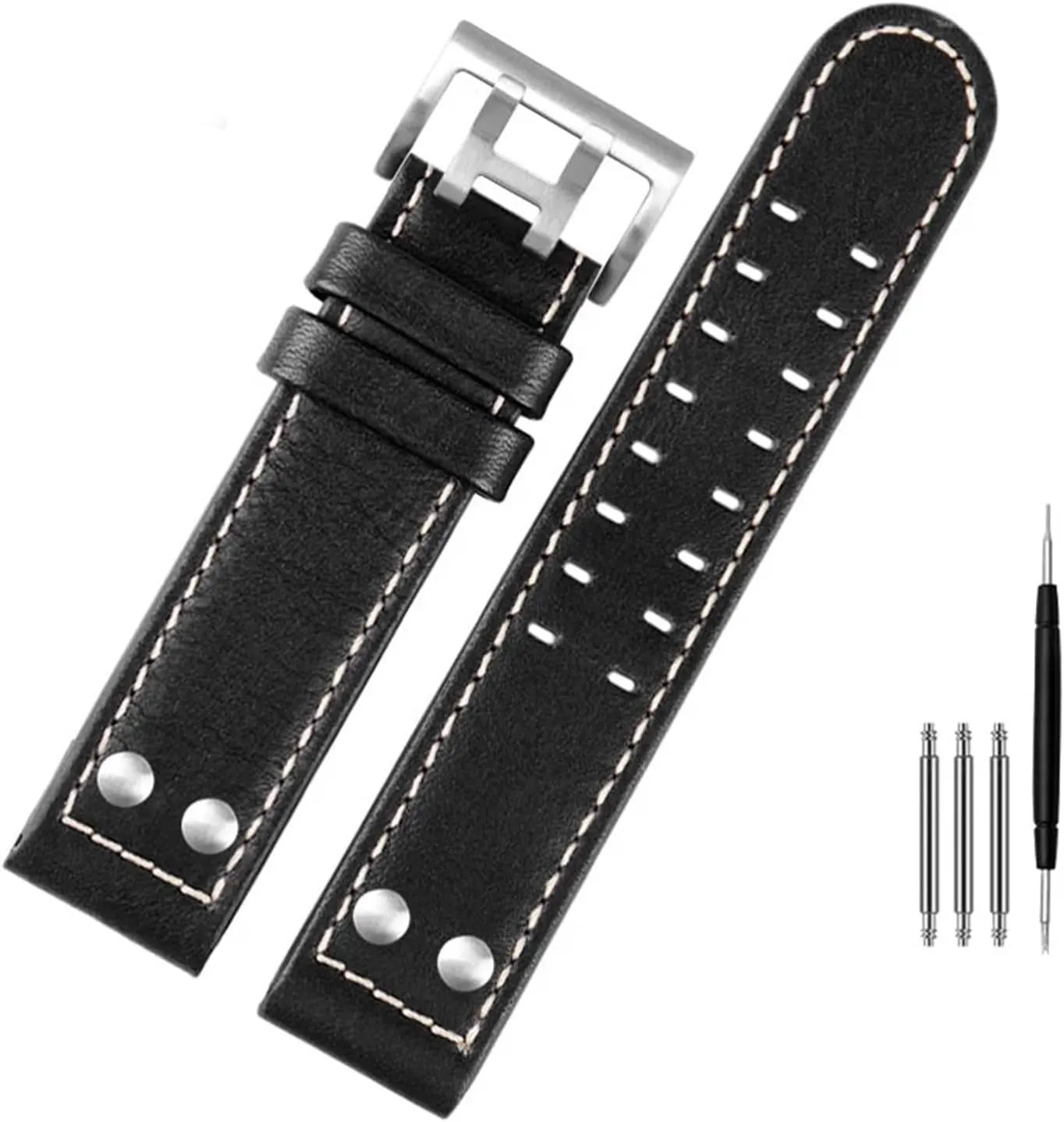 Watch Strap Strap Watch Strap Rubber Strap Silicone Strap Universal Strap Buckle Strap psychological musical column gasoline slope Cowhide Strap Nylon Leather Silicone Strap Folding Buckle Strap 