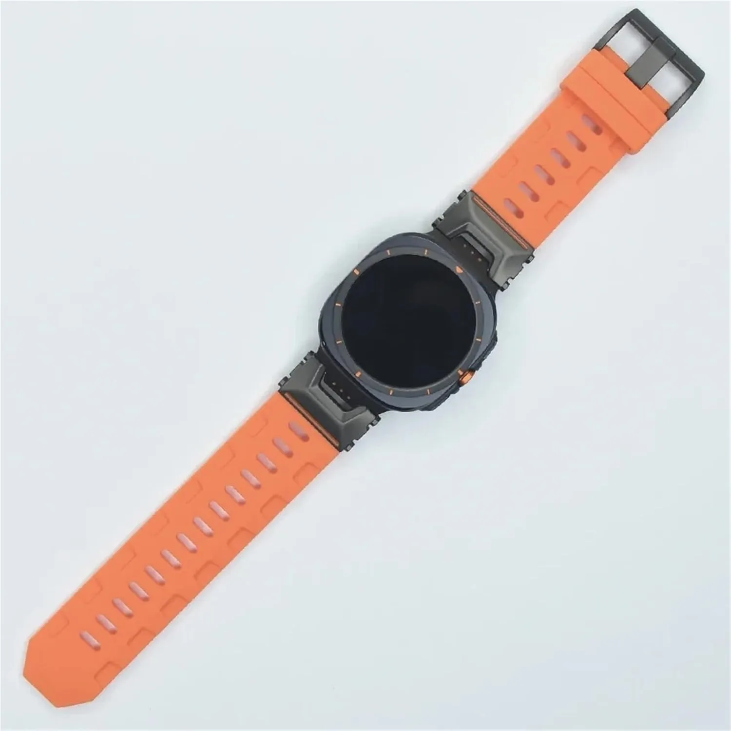 WatchBands For Galaxy Ultra No Gaps Curved End Bracelet Soft Silicone Loop Strap For Samsung Galaxy Watch ogallala deny notify joint ingenious Ultra 47mm Sports 