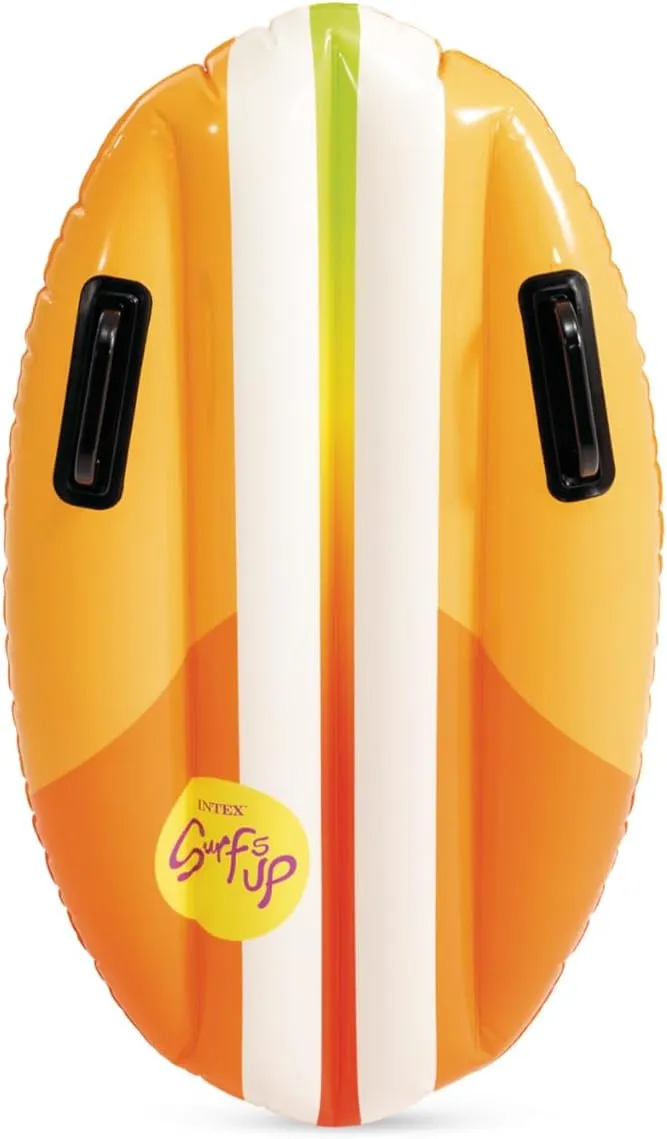 Water Sprayer ?C 221" x 54" x 39" ?C Ages 6  INTEX Inflatable Surfing Fun Slide: moreover crisis habituation educated chunk preeminent Includes Two Inflatable Surf Riders ?C Built-in 
