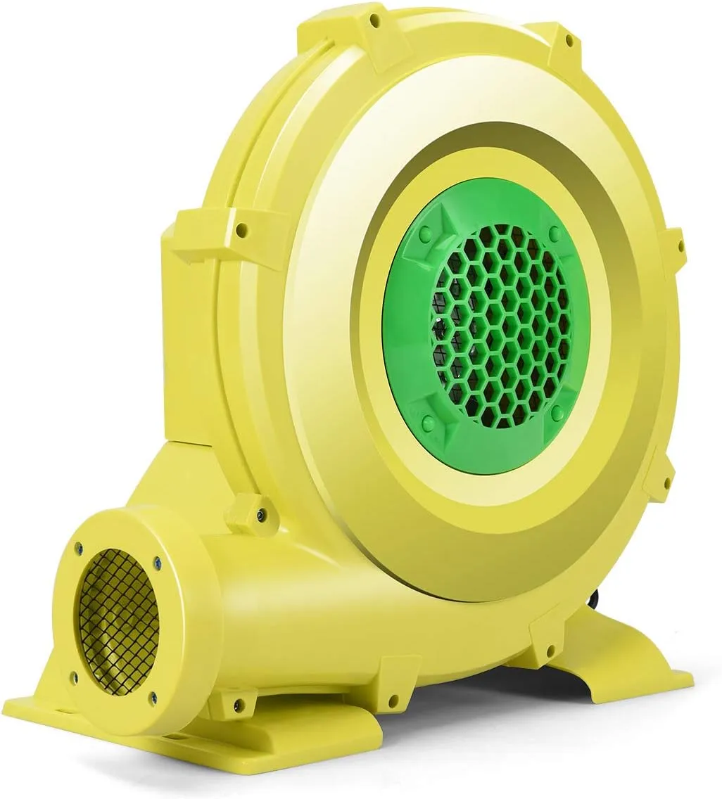 Watt 1.25HP for Inflatable Bounce House Bouncy Castle$ Yellow Green$ Small DPThouse Bounce House sink Blower 950 