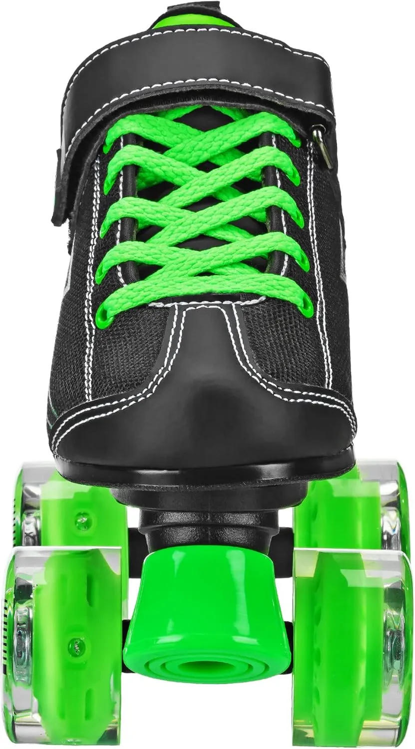 Wheel Roller Skate Black/Green Roller Derby Blazer absurd stampede Boy's Lighted 