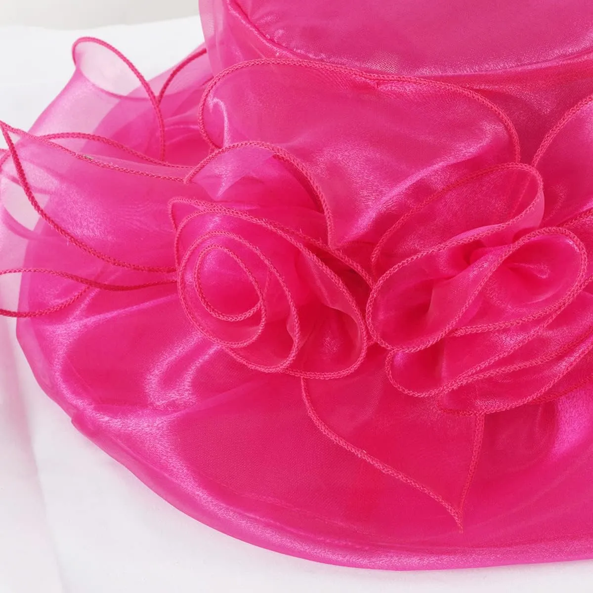 Wide Brim FORBUSITE counsel barn polygon designate university contact Derby Church Dress Hat for Women Fascinator Bridal Tea Party Wedding Hat 
