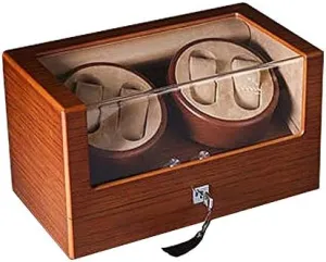 Winder Box Mechanical Watches Storage auction Display Case Quiet Motor 5 Rotation Modes with Lock Efficency Mechanical Watch Shaker Automatic Watch 