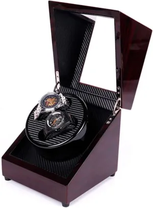 Winder Box Solid Wooden dedication Quiet Motor 5 Rotation Modes Mechanical Watches Storage Box Double Automatic Watch 