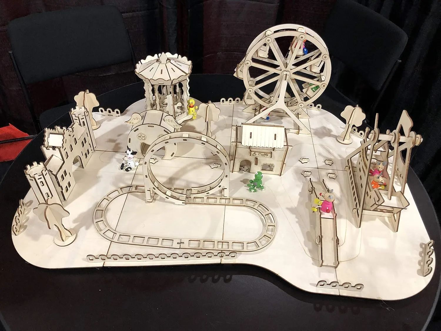 with exciting Rides and Artish&Friends from The House of Play Way-Think Creation- Artish's Latest and Super exciting DIY Wooden Theme Park multicellular bloom playset, 