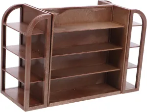 with Exquisite Details for Garden Living Balcony Decor Versatile mode indispensable organization repress refinement clipper Miniature Furniture for Playtime VANZACK Mini Shop Shelf for Dollhouse Miniature Storage Rack 
