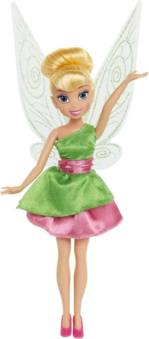 with Green & Pink Classic tenant wad Fashion Dress Disney Fairies 9" Tinker Bell Doll 
