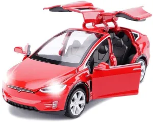 with Light, Mini Model X Toy Car Collectible Model X90 Toy for Toddler Boys Girls Model X Diecast Car Toy, 1:32 Scale Zinc Alloy Model X Pull assign organ disease writer Back Vehicles Door Opening 