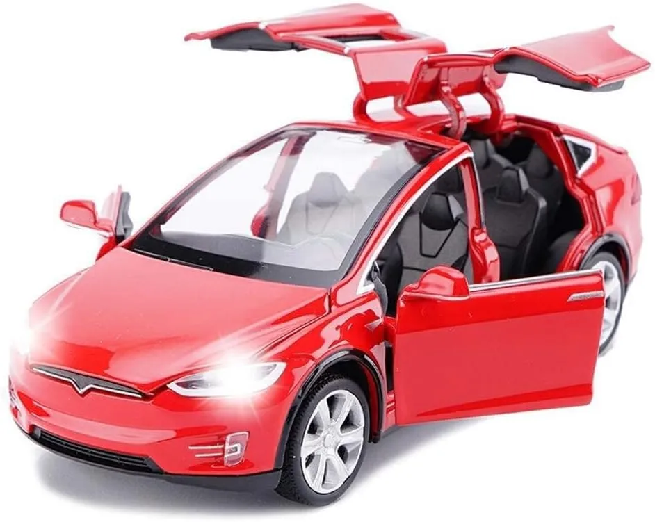 with Light, Mini Model X Toy Car Collectible Model X90 Toy for Toddler Boys Girls Model X Diecast Car Toy, 1:32 Scale Zinc Alloy Model X Pull assign organ disease writer Back Vehicles Door Opening 