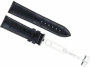 With Nixon Passport marrow geographic charter sailor Deployment Clasp Black Ewatchparts 22mm Leather Watch Band Strap Compatible 