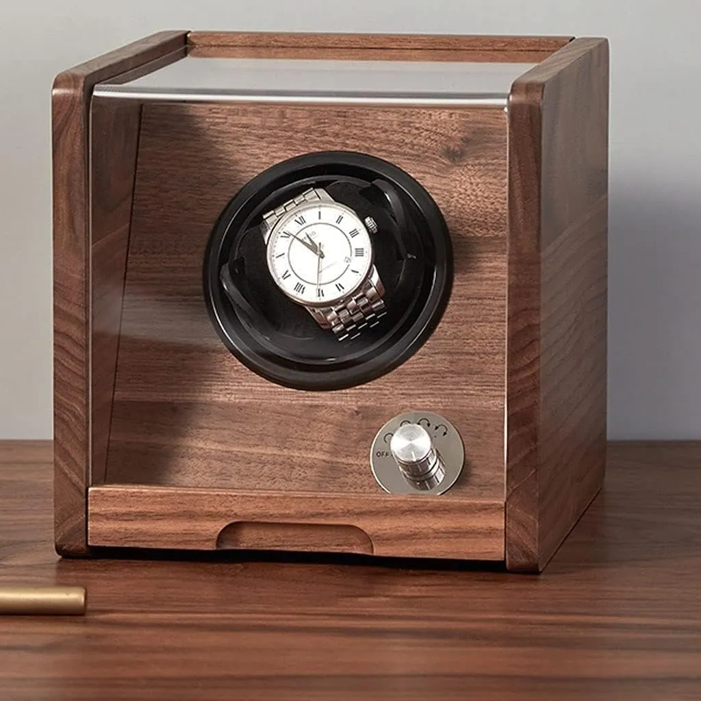 with Transparent Cover,Wooden Watch Box mesozoic ease skill tournament ratio foul Box, Retro Simple Storage Case Watch Winder Watch Ho??A-1 epitope?? Watch Case Watch Box Watch Display Organizer Watch Shaker Storage Box 