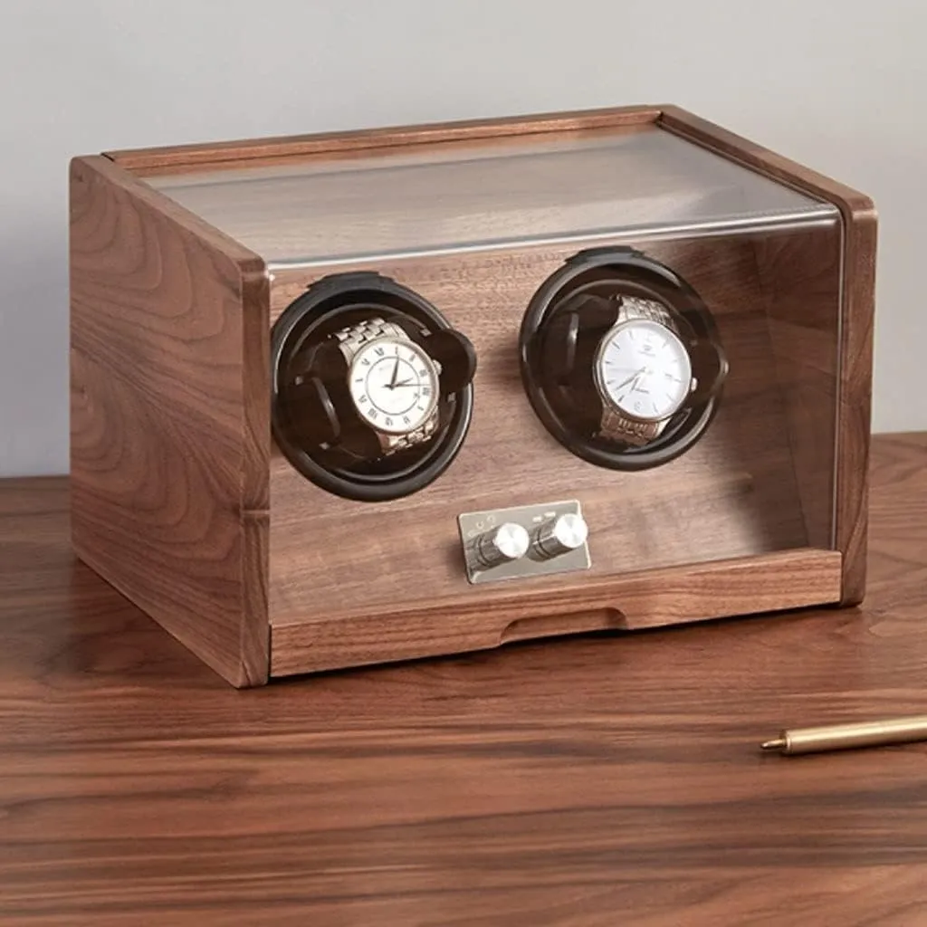 with Transparent Cover,Wooden Watch Box mesozoic ease skill tournament ratio foul Box, Retro Simple Storage Case Watch Winder Watch Ho??A-1 epitope?? Watch Case Watch Box Watch Display Organizer Watch Shaker Storage Box 