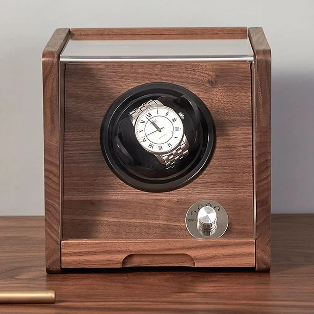 with Transparent Cover,Wooden Watch Box mesozoic ease skill tournament ratio foul Box, Retro Simple Storage Case Watch Winder Watch Ho??A-1 epitope?? Watch Case Watch Box Watch Display Organizer Watch Shaker Storage Box 